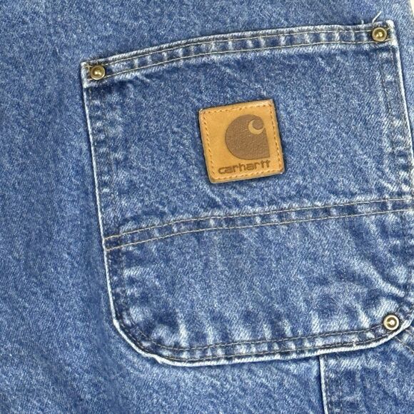 Carhartt Mens 38 x 32 Vintage US Union Made Double Panel B73DST Workwear Jeans - Picture 8 of 10